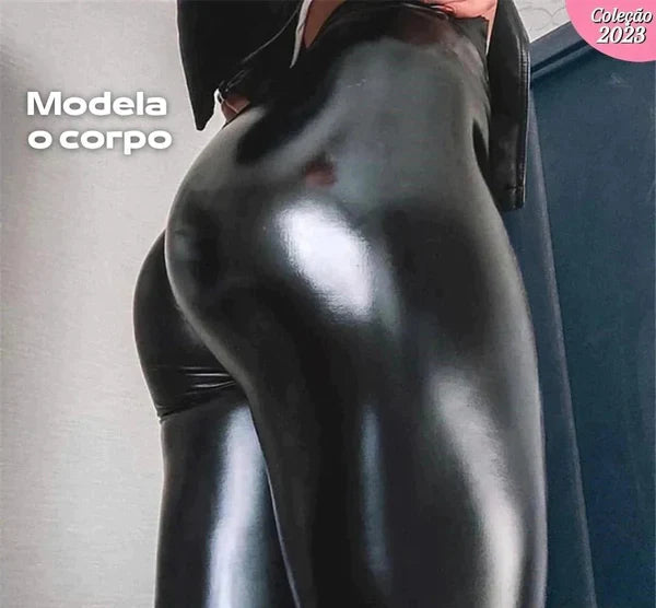 Calça Feminina de Couro Aveludada - [COMPRE 1 LEVE 2]