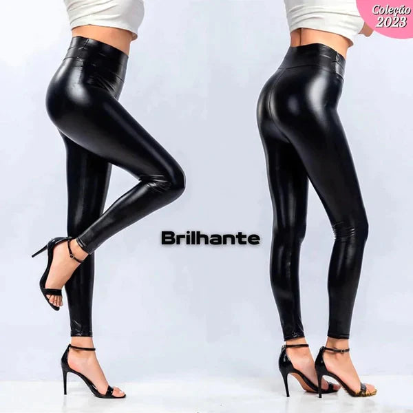Calça Feminina de Couro Aveludada - [COMPRE 1 LEVE 2]