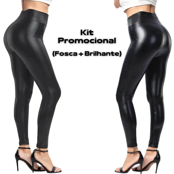 Calça Feminina de Couro Aveludada - [COMPRE 1 LEVE 2]