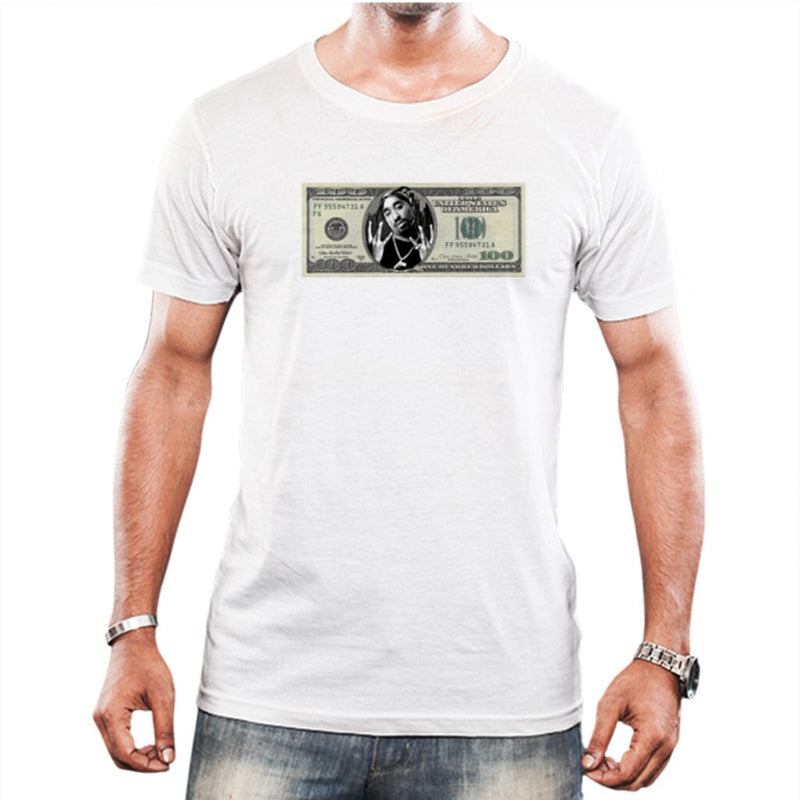 Camiseta Dolar Tupac slim Camiseta Alvestore Branco P 