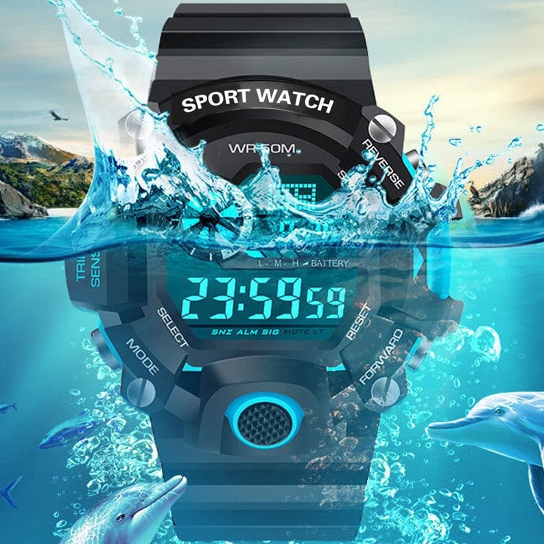 Relógio Tático Multifuncional - Á Prova d'água relogio Alvestore 